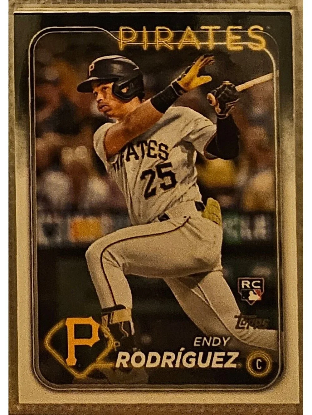 2024 Topps Series 1 Endy Rodriguez #3 Pittsburgh Pirates RC Rookie